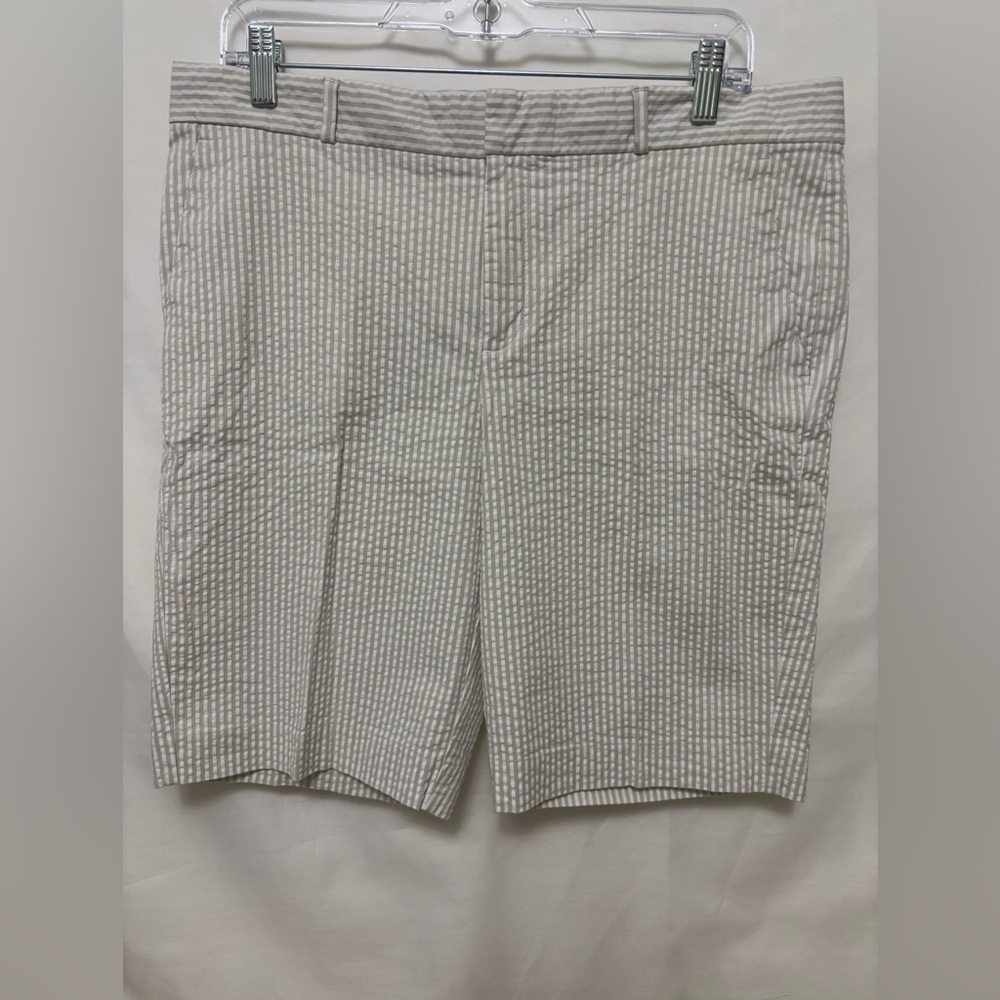 Banana‎ Republic Tailored Seersucker Shorts Size 10